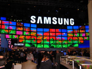 Fotografia przedstawia konferencję Samsunga na CES w 2009 roku
